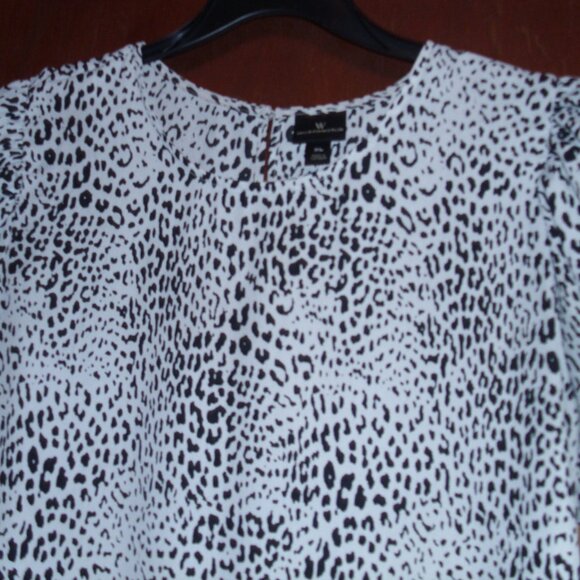 nwot worthington blouse xl animal print - Picture 2 of 2